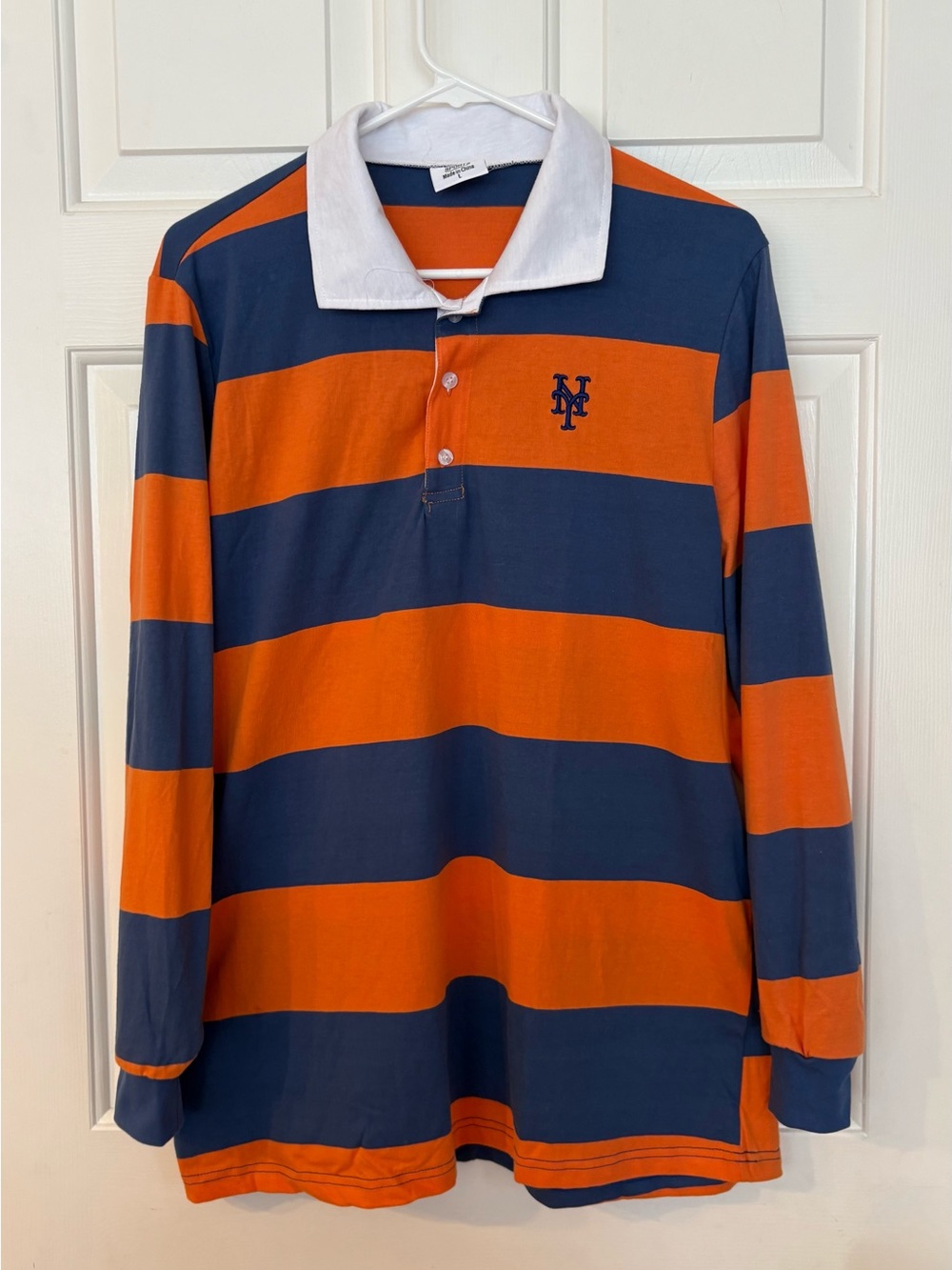 New York Mets Rugby Polo Shirt Men’s Large* MLB Baseball Stadium Giveaway SGA